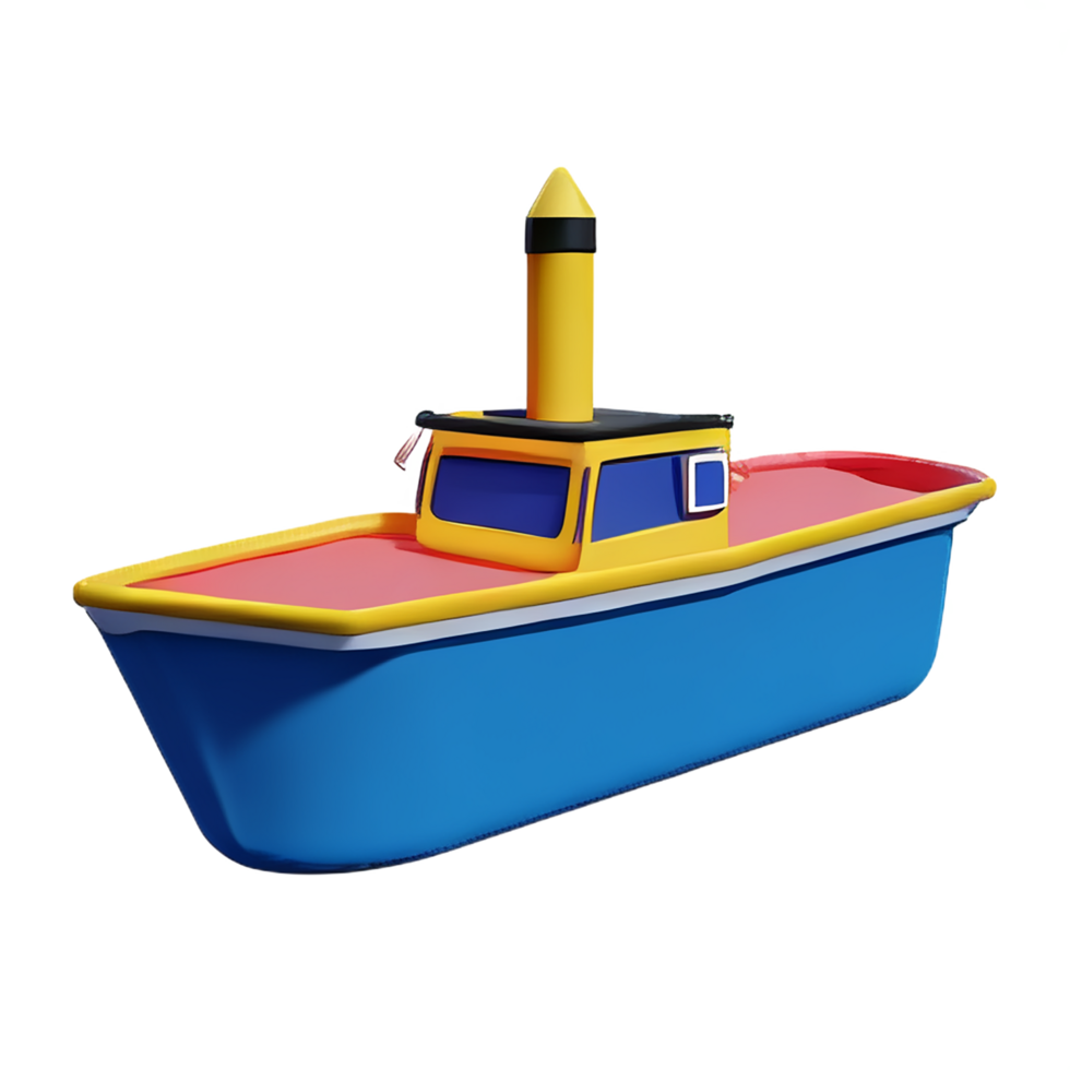 bateau 3d le rendu icône illustration png