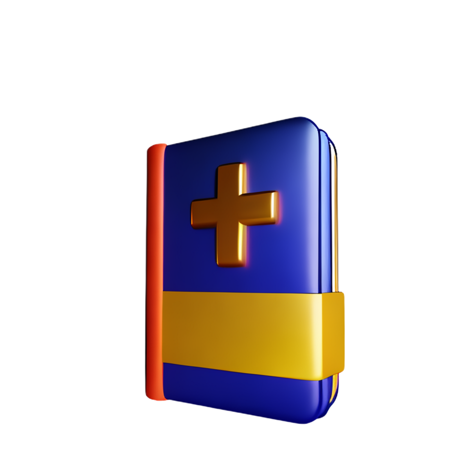 bible 3d rendering icon illustration png