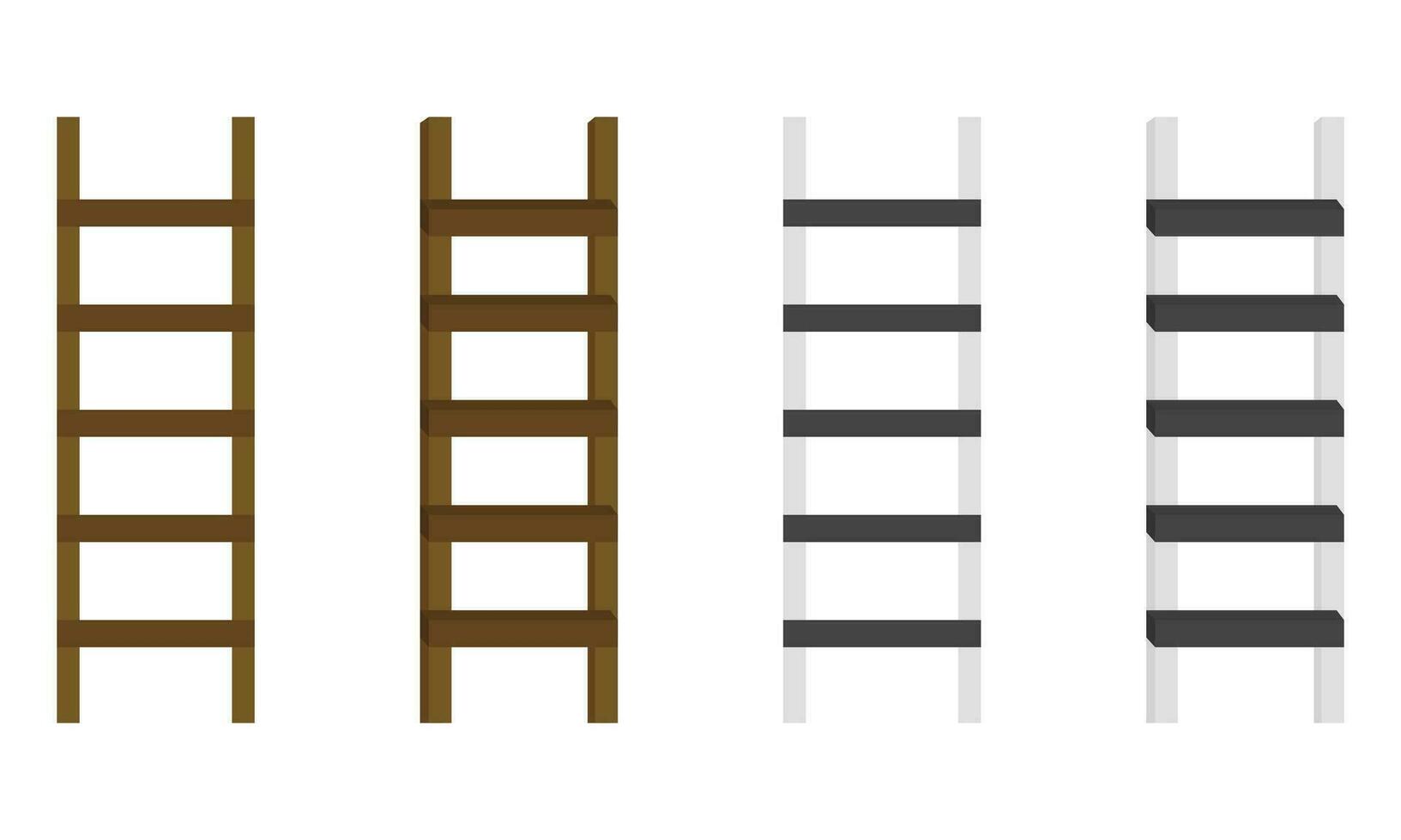 illustration of a ladder on a white background vector