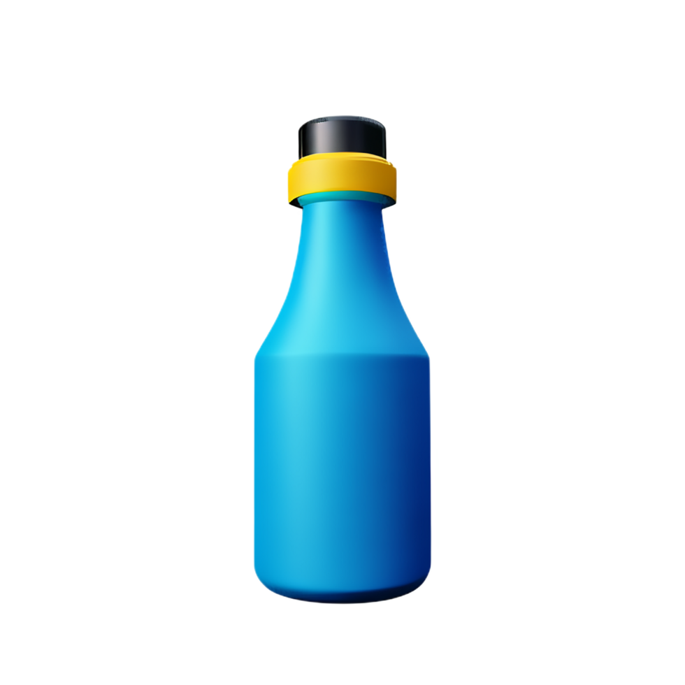 bottle 3d rendering icon illustration png