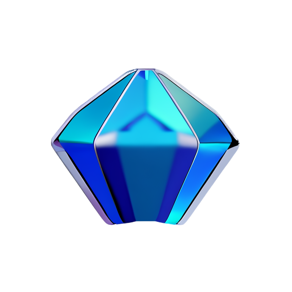 crystal 3d rendering icon illustration png