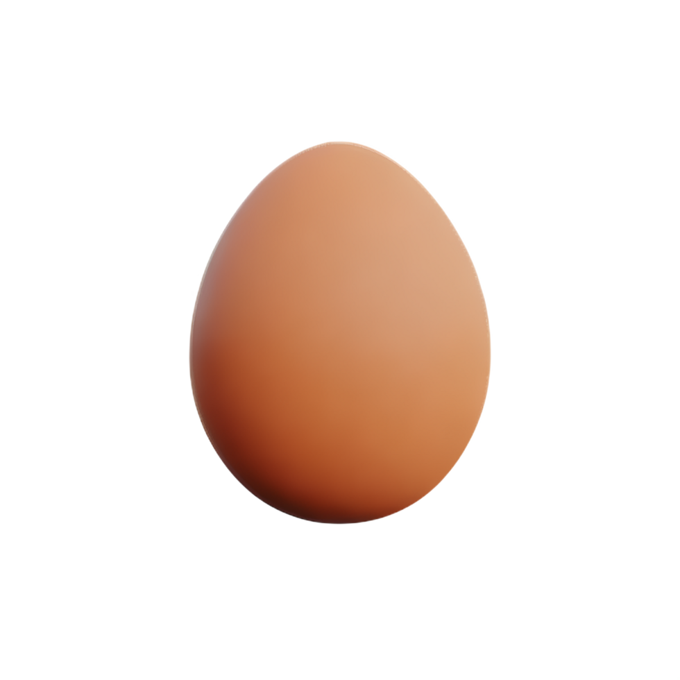 egg 3d rendering icon illustration png