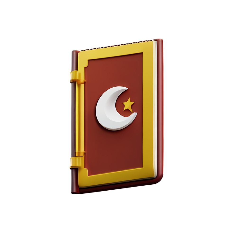 quran 3d rendering icon illustration png