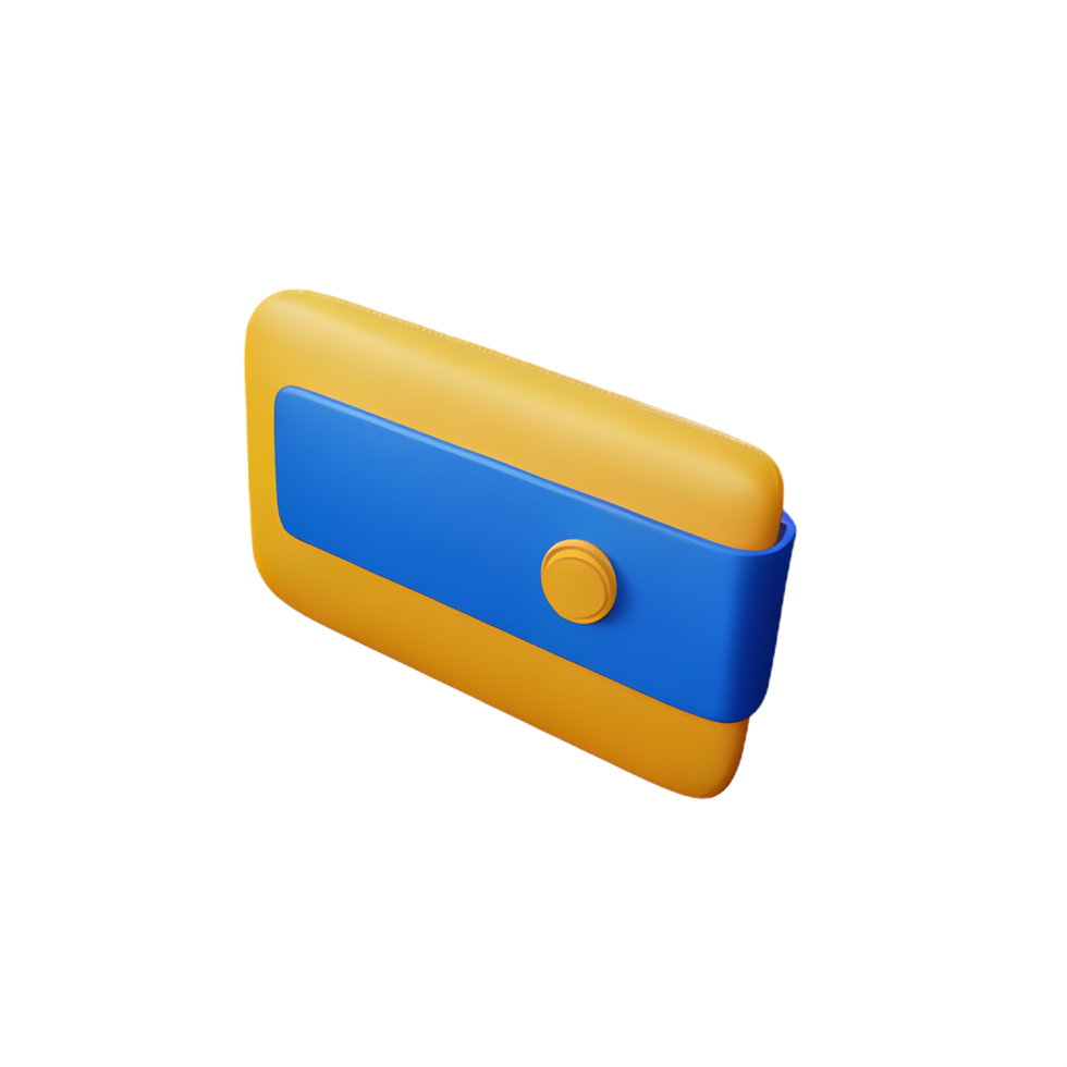 wallet 3d rendering icon illustration png