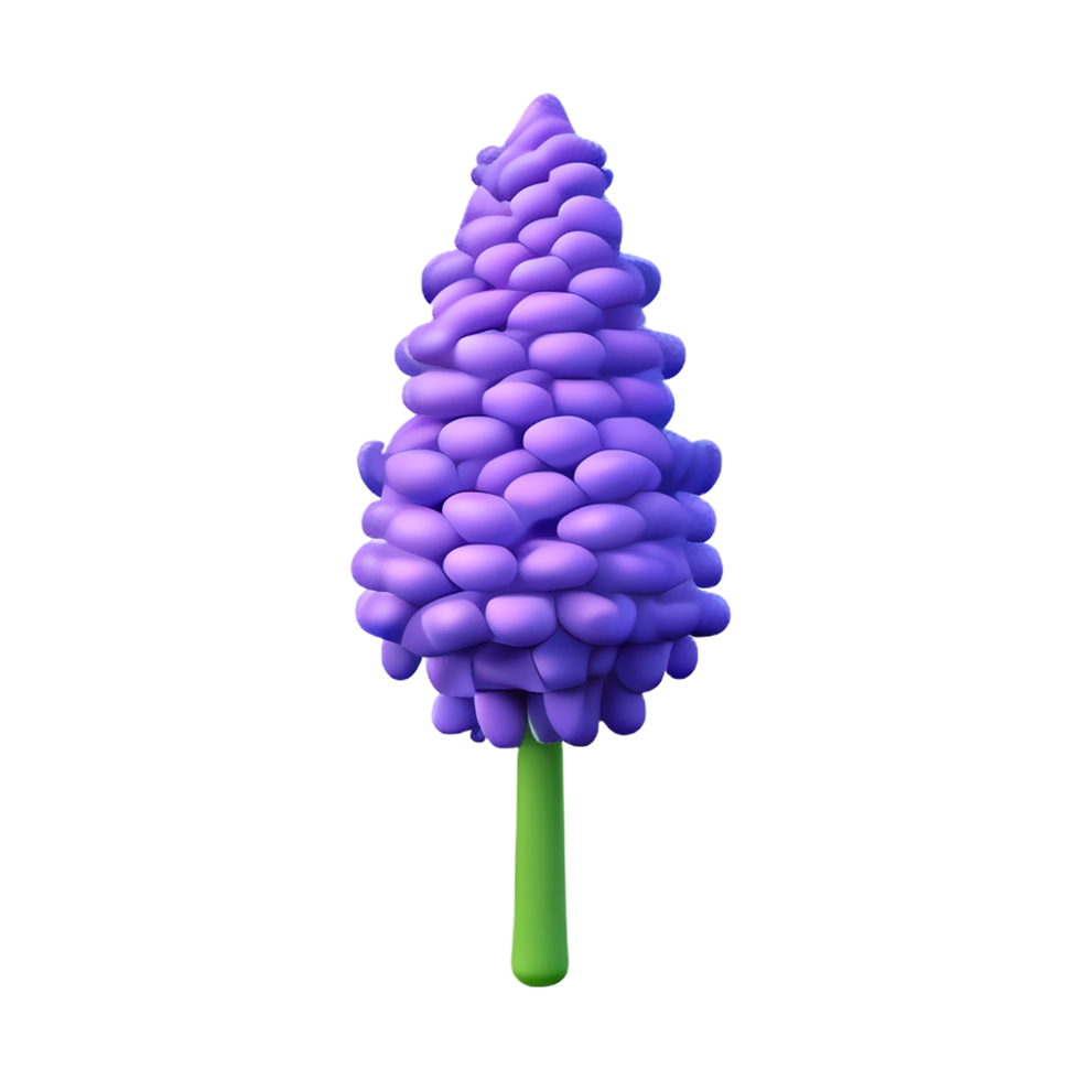 lavender 3d rendering icon illustration png