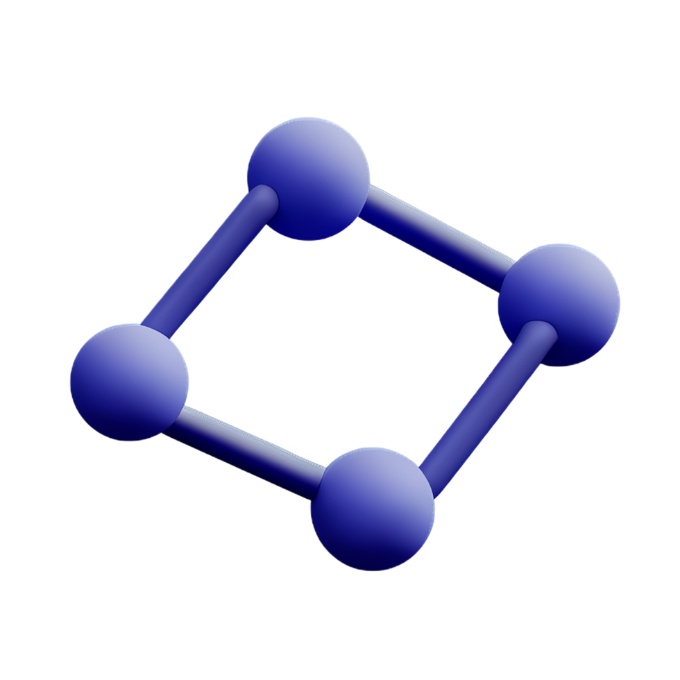 geometric 3d rendering icon illustration png