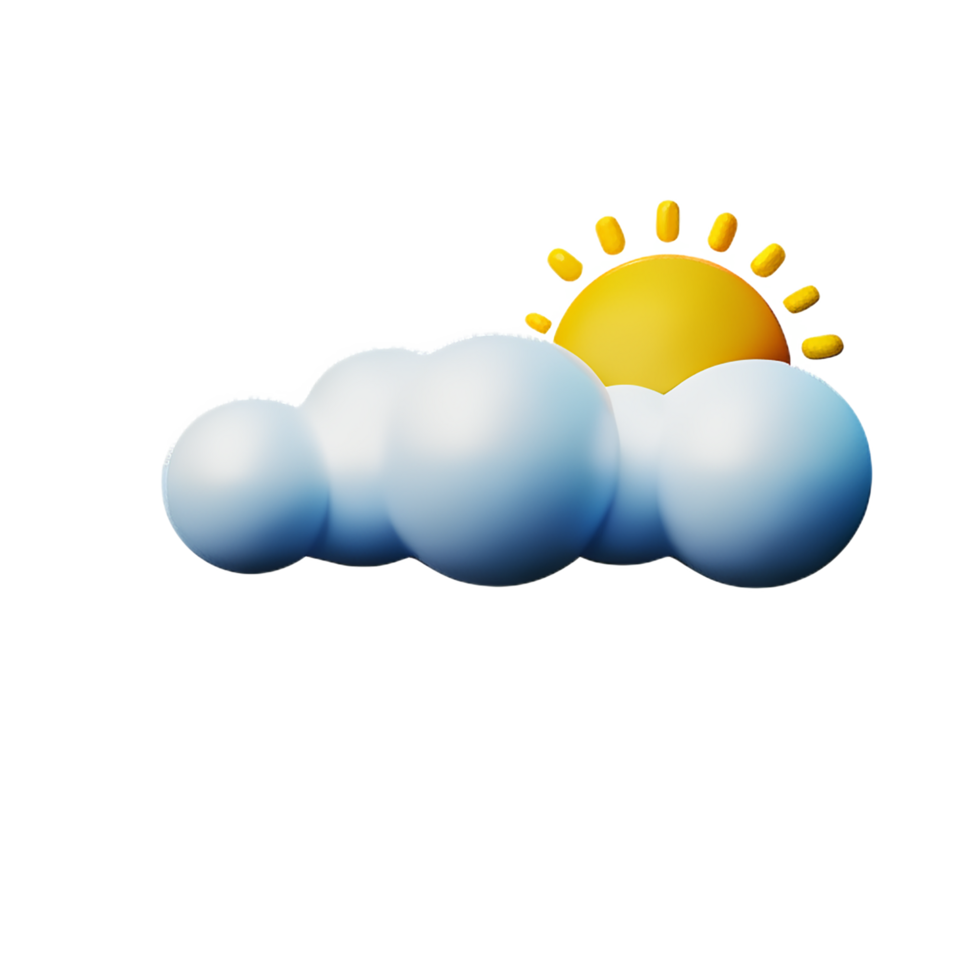 Wetter 3d Rendern Symbol Illustration png