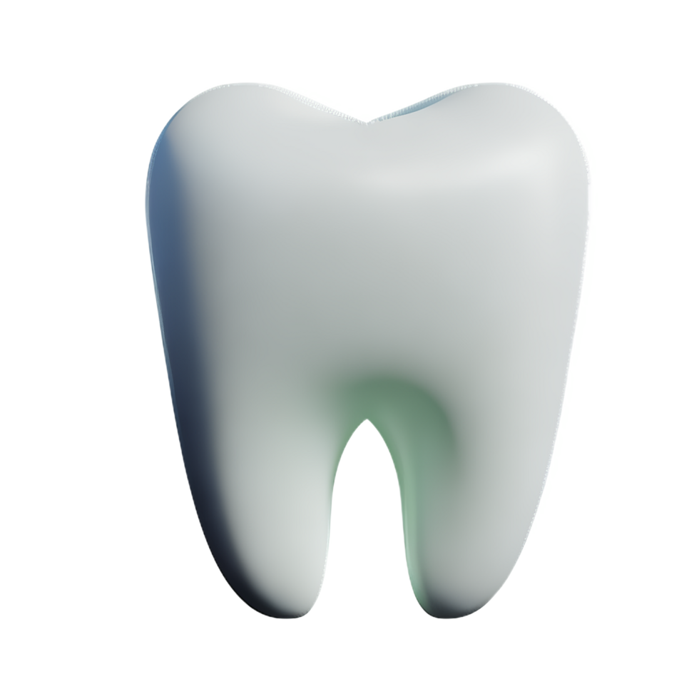 dientes 3d representación icono ilustración png