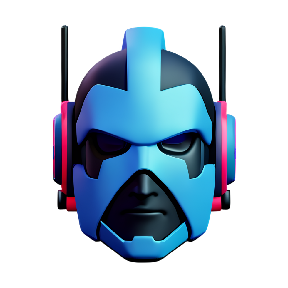 cyberpunk 3d rendering icon illustration png