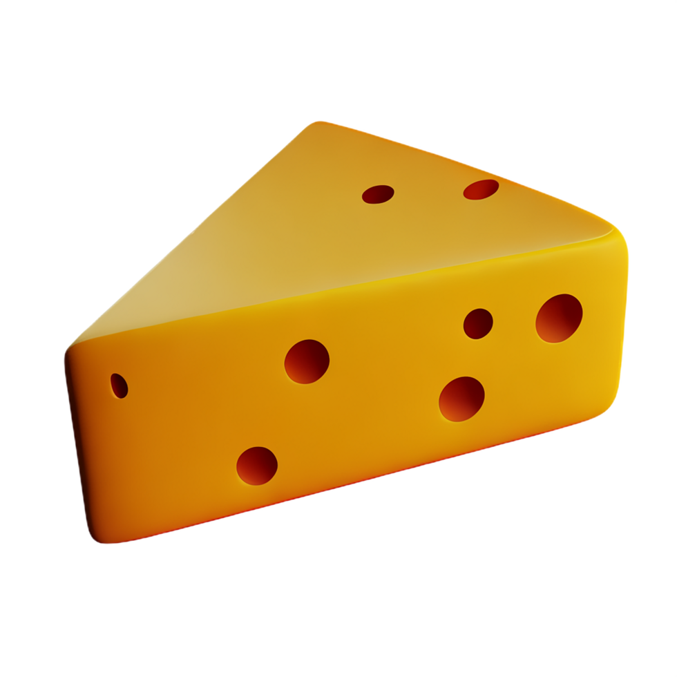 cheese  3d rendering icon illustration png