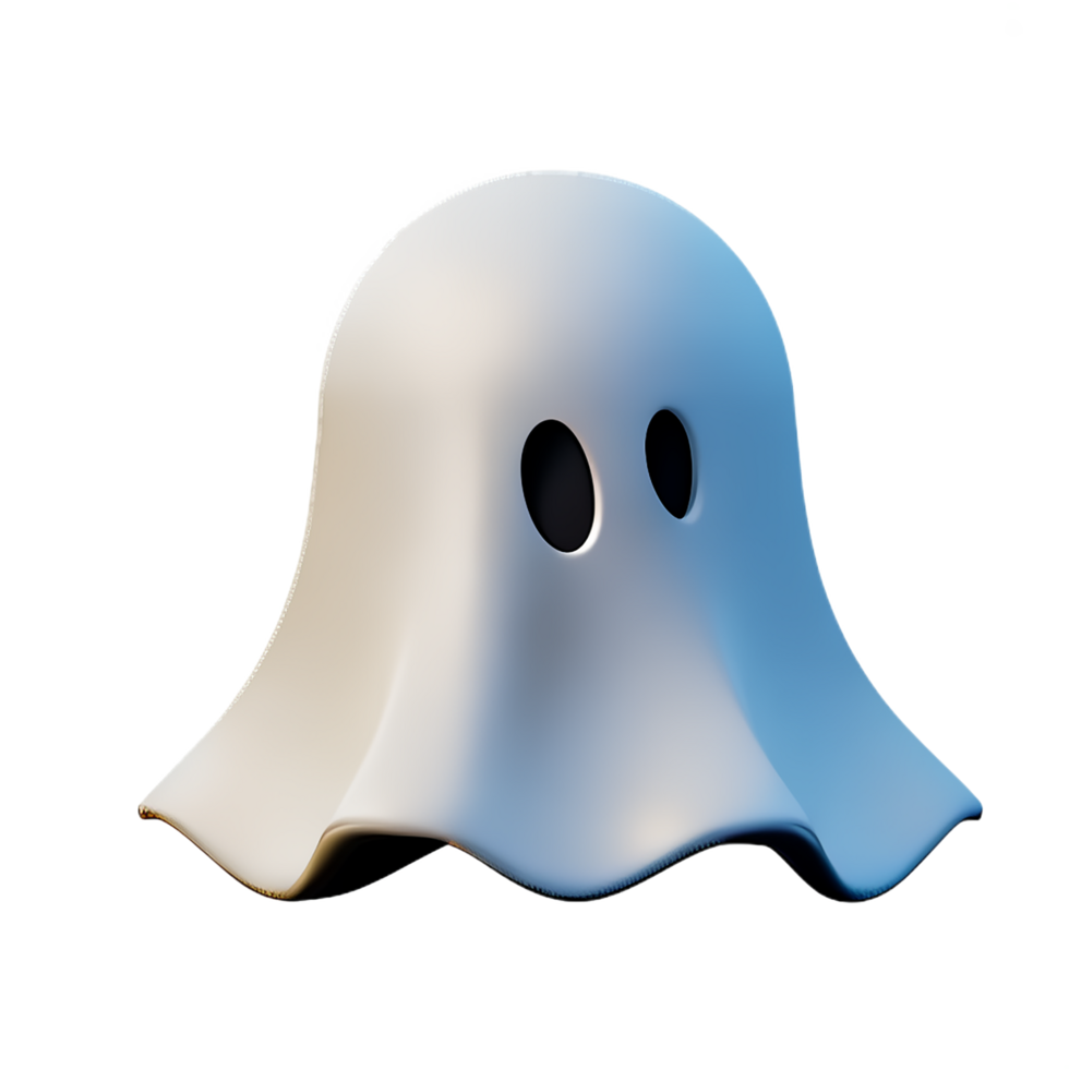 ghost 3d rendering icon illustration png