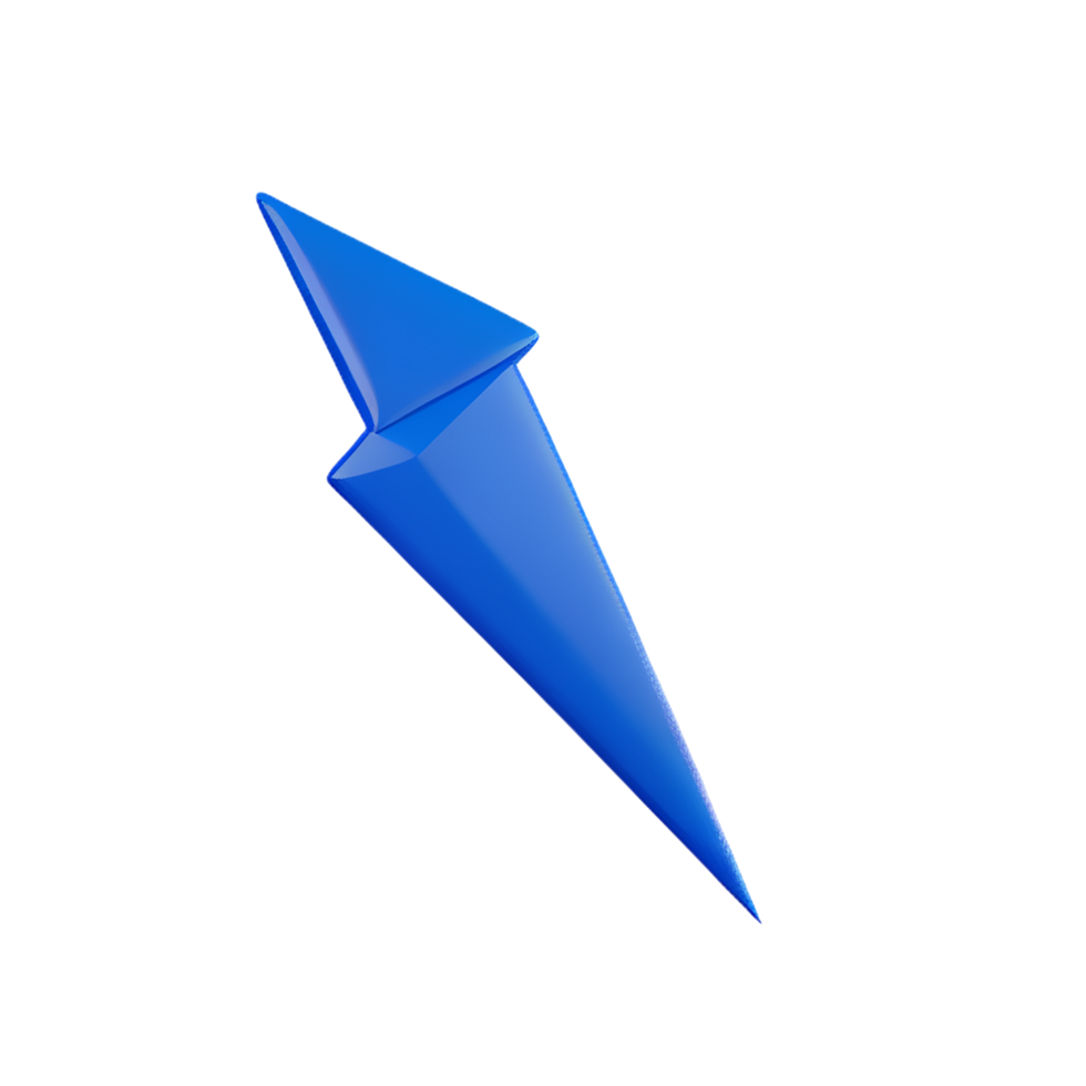 thunder 3d rendering icon illustration png