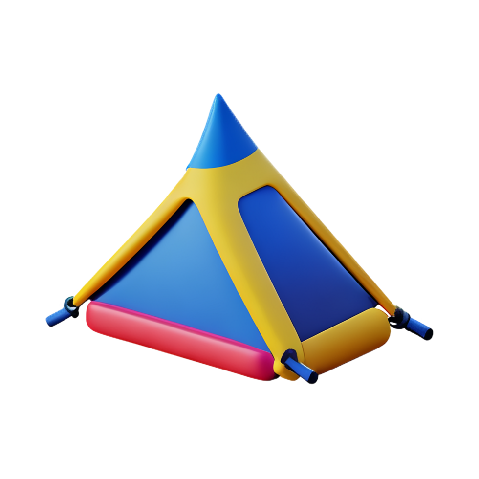 camping 3d rendering icon illustration png