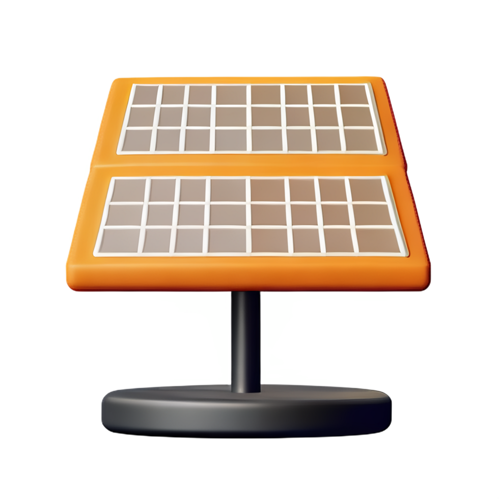 solar panel 3d representación icono ilustración png