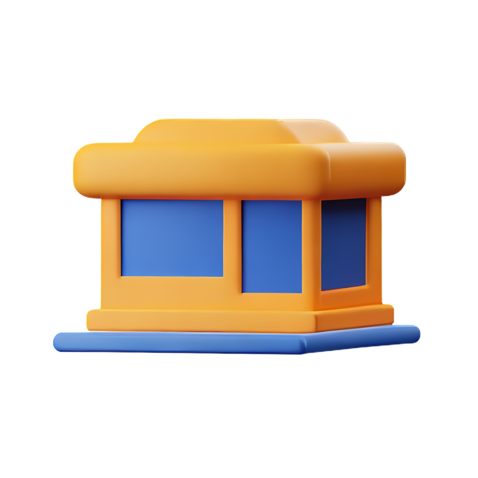 restaurant 3d rendering icon illustration png