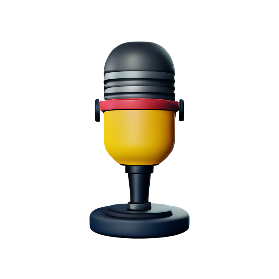 mic 3d Rendern Symbol Illustration png