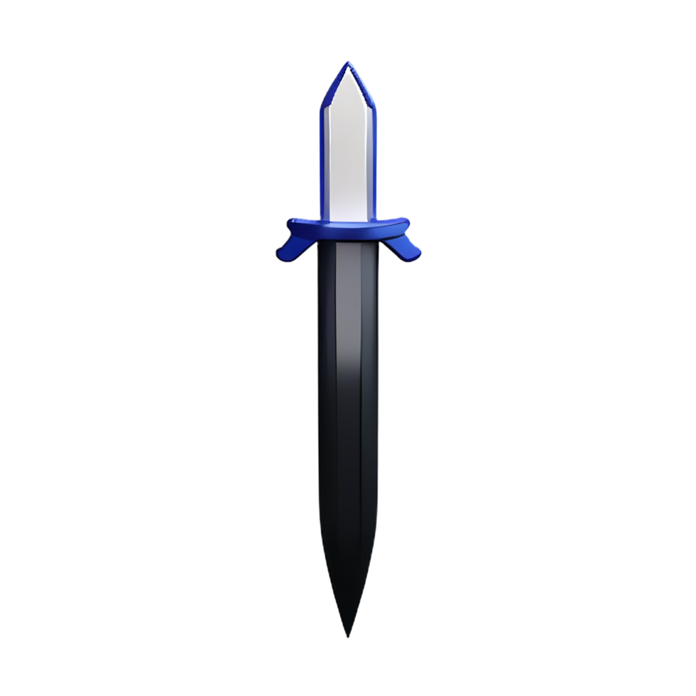 épée 3d le rendu icône illustration png
