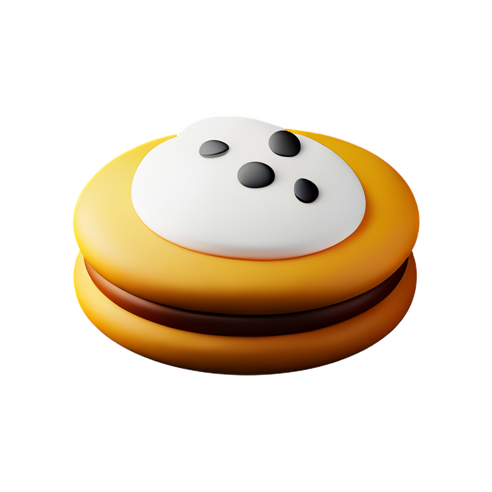 koekjes 3d renderen icoon illustratie png