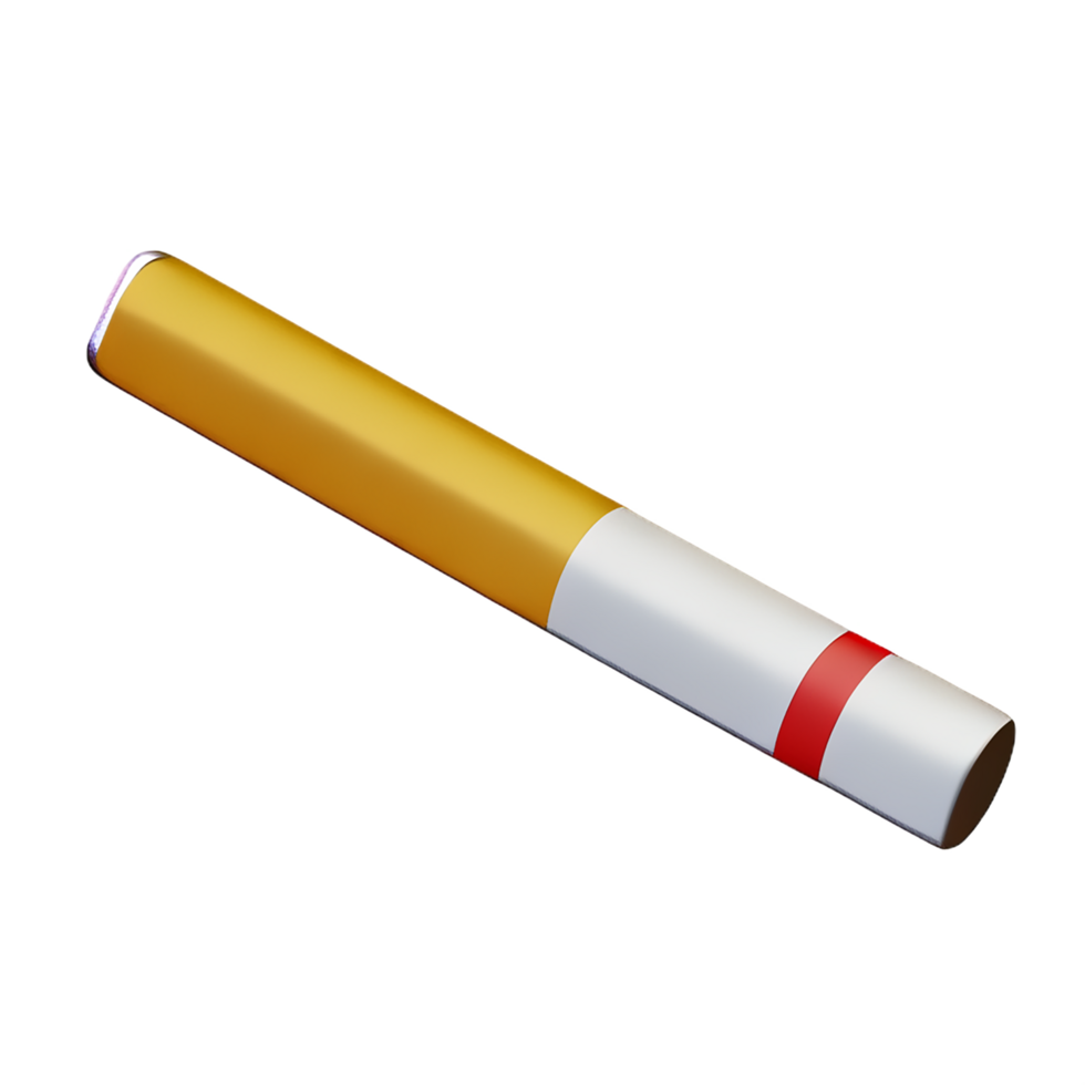 cigarette 3d rendering icon illustration png
