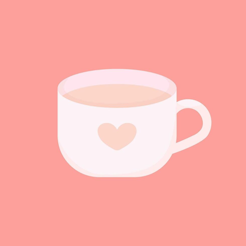 gratis kawaii un taza Leche linda vector ilustración Arte en plano diseño