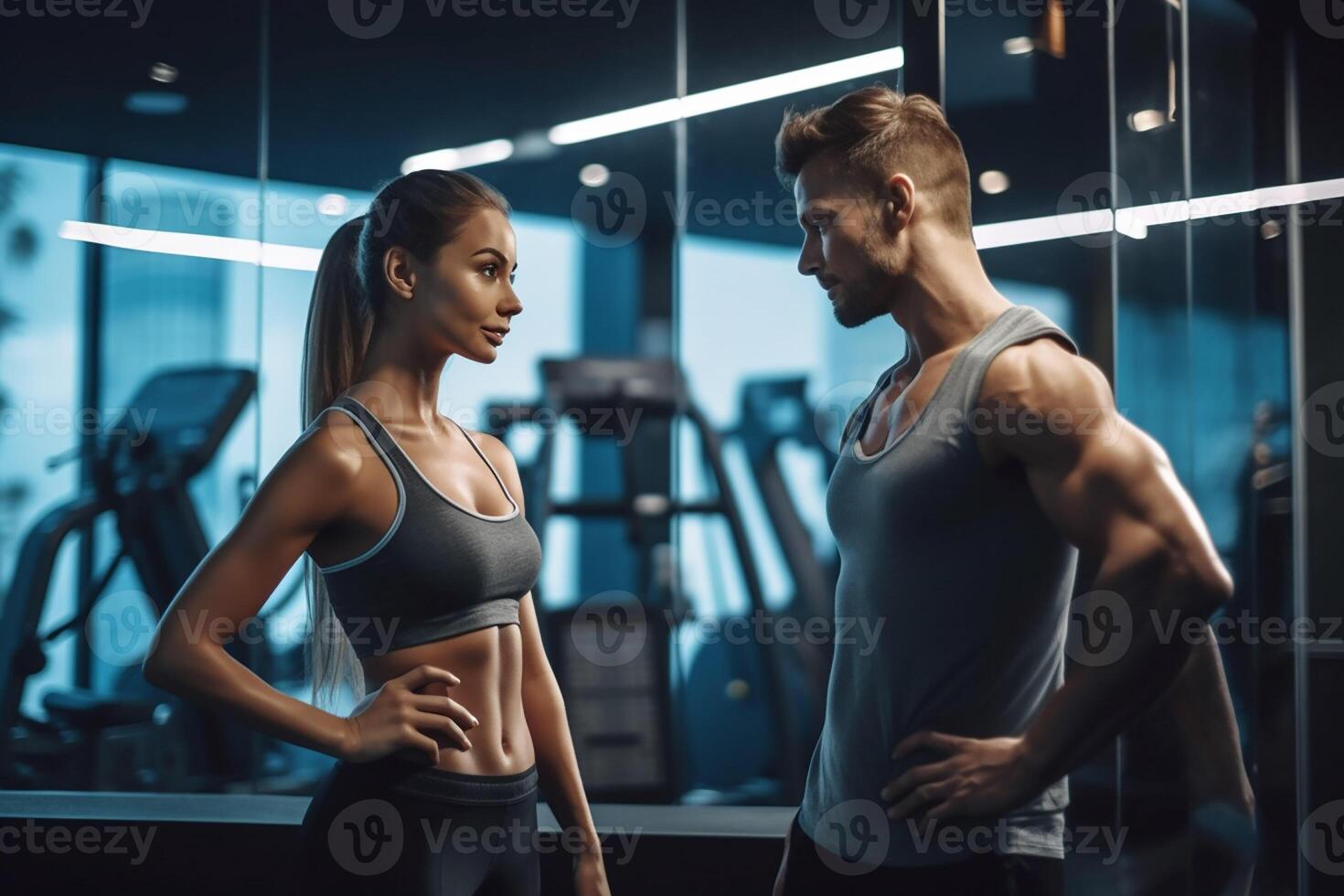 personal trainer giving training in gym photo 28620285 Stock Photo at ... Circuit Diagram
