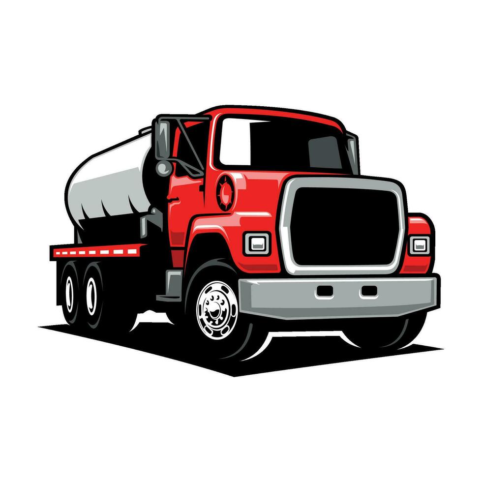 tanker truck illustration vector