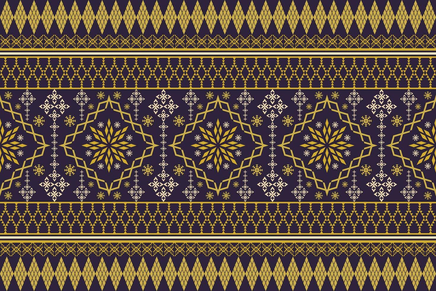 Geometric ethnic aztec embroidery style.Figure ikat oriental traditional art pattern.Design for ethnic background,wallpaper,fashion,clothing,wrapping,fabric,element,sarong,graphic,vector illustration. vector