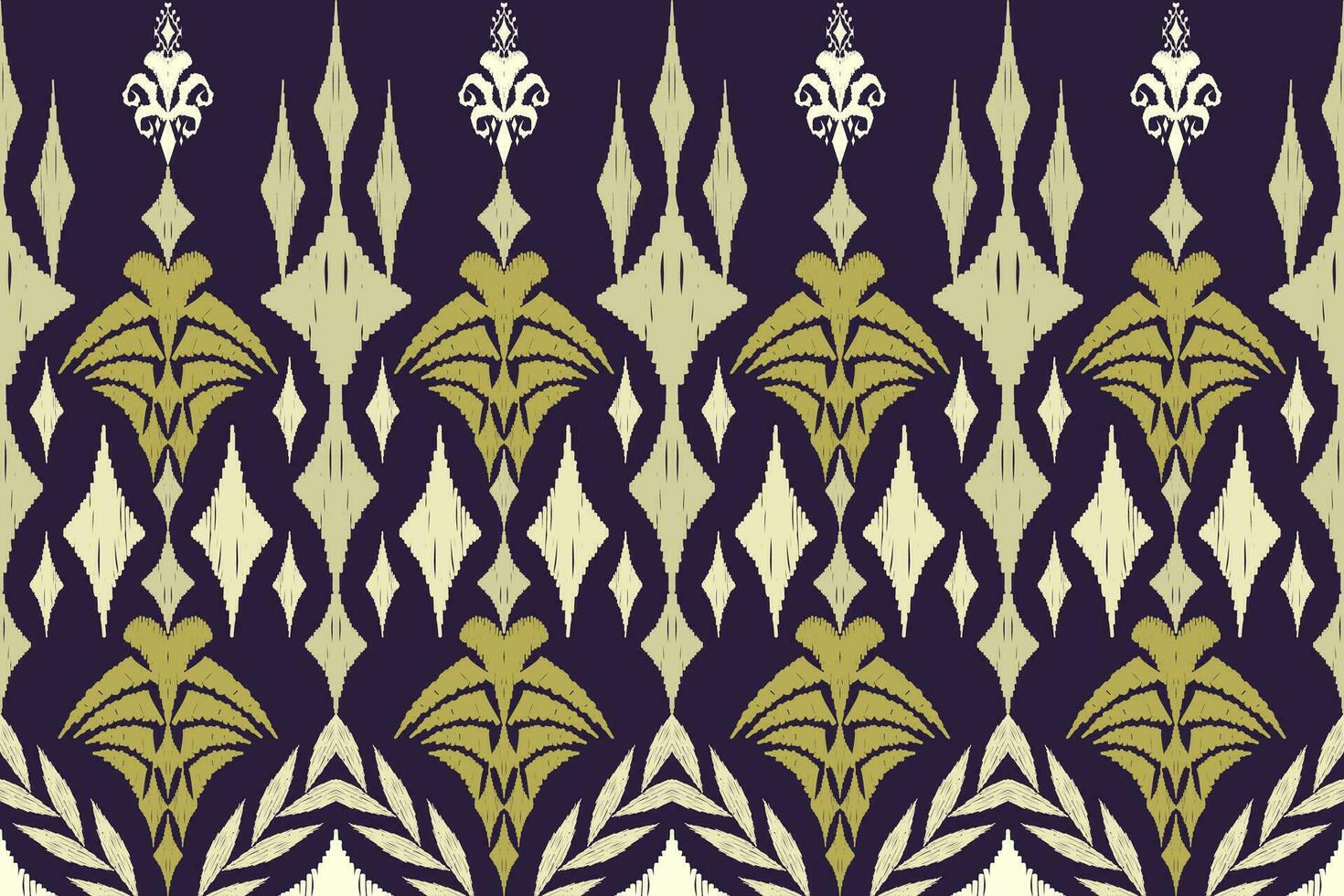 Geometric ethnic aztec embroidery style.Figure ikat oriental traditional art pattern.Design for ethnic background,wallpaper,fashion,clothing,wrapping,fabric,element,sarong,graphic,vector illustration. vector