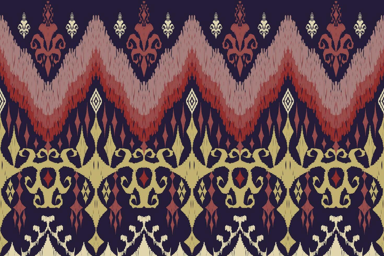 geométrico étnico azteca bordado estilo.figura ikat oriental tradicional Arte patrón de diseño para étnico fondo,fondo de pantalla,moda,ropa,envoltura,tela,elemento,pareo,gráfico,vector ilustración. vector