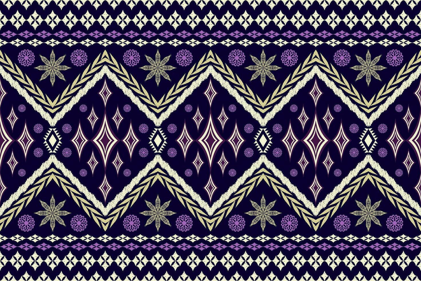 geométrico étnico azteca bordado estilo.figura ikat oriental tradicional Arte patrón de diseño para étnico fondo,fondo de pantalla,moda,ropa,envoltura,tela,elemento,pareo,gráfico,vector ilustración. vector