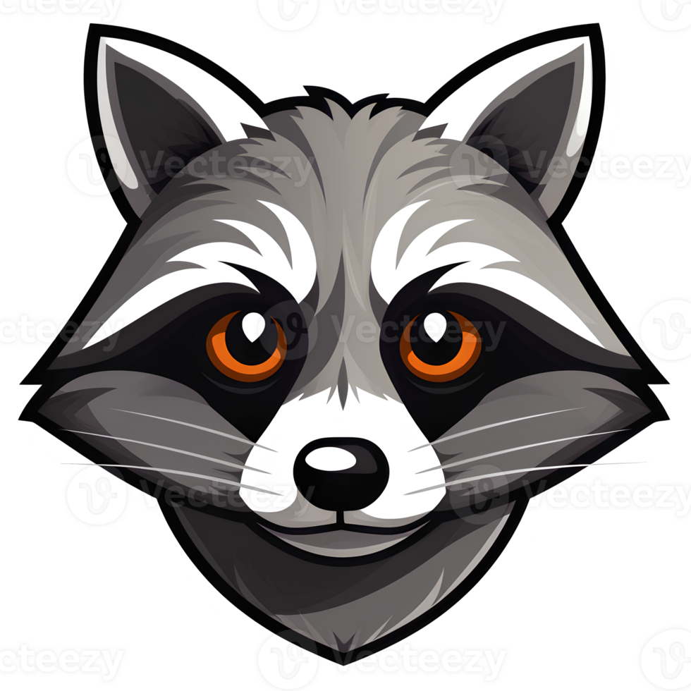 cartoon raccoon ai generative png