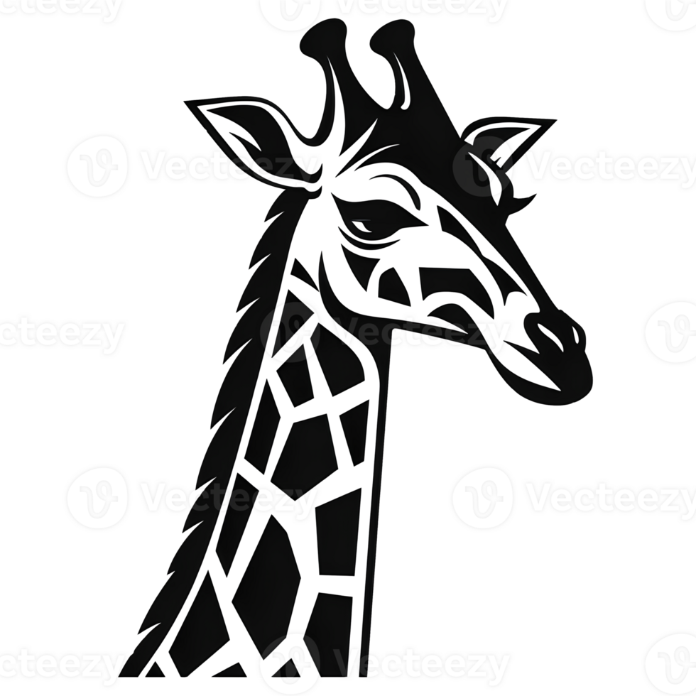 cartoon giraffe ai generative png