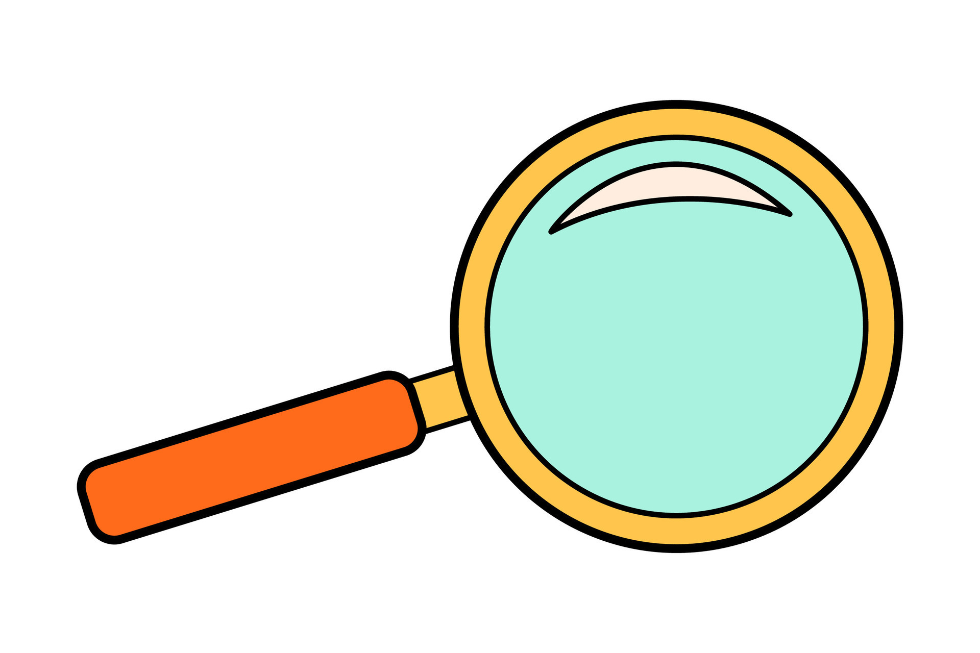 Science school magnify glass lens icon. Physical education laboratory