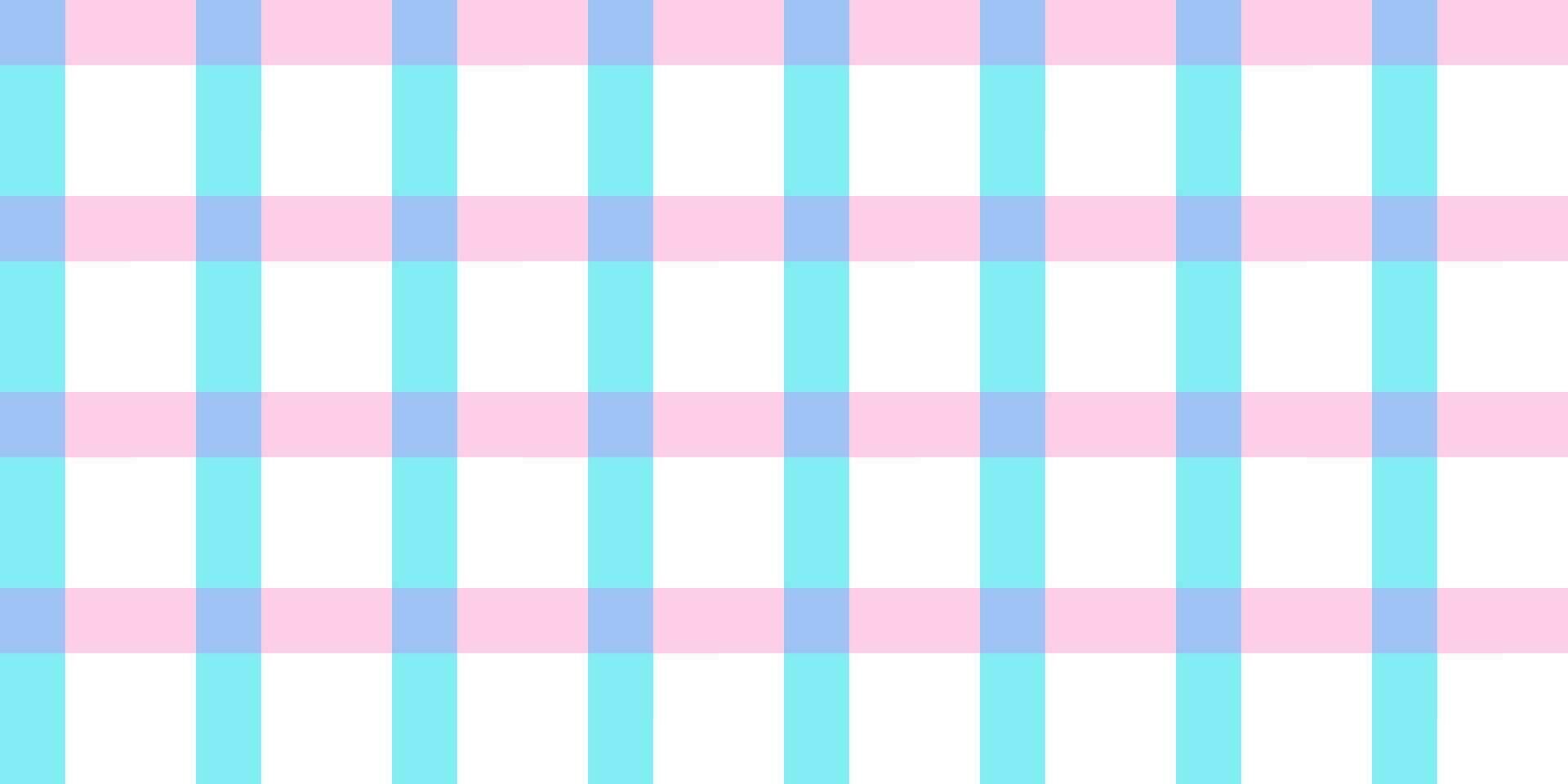 Vichy seamless pattern in pastel colors for pink doll. Gingham design Birthday, Easter holiday textile decorative. Vector check plaid patterns for fabric - picnic blanket, tablecloth, dress, napkin.