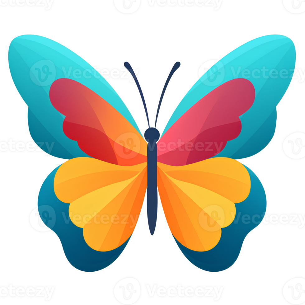 butterfly cartoon ai generative 28620976 PNG