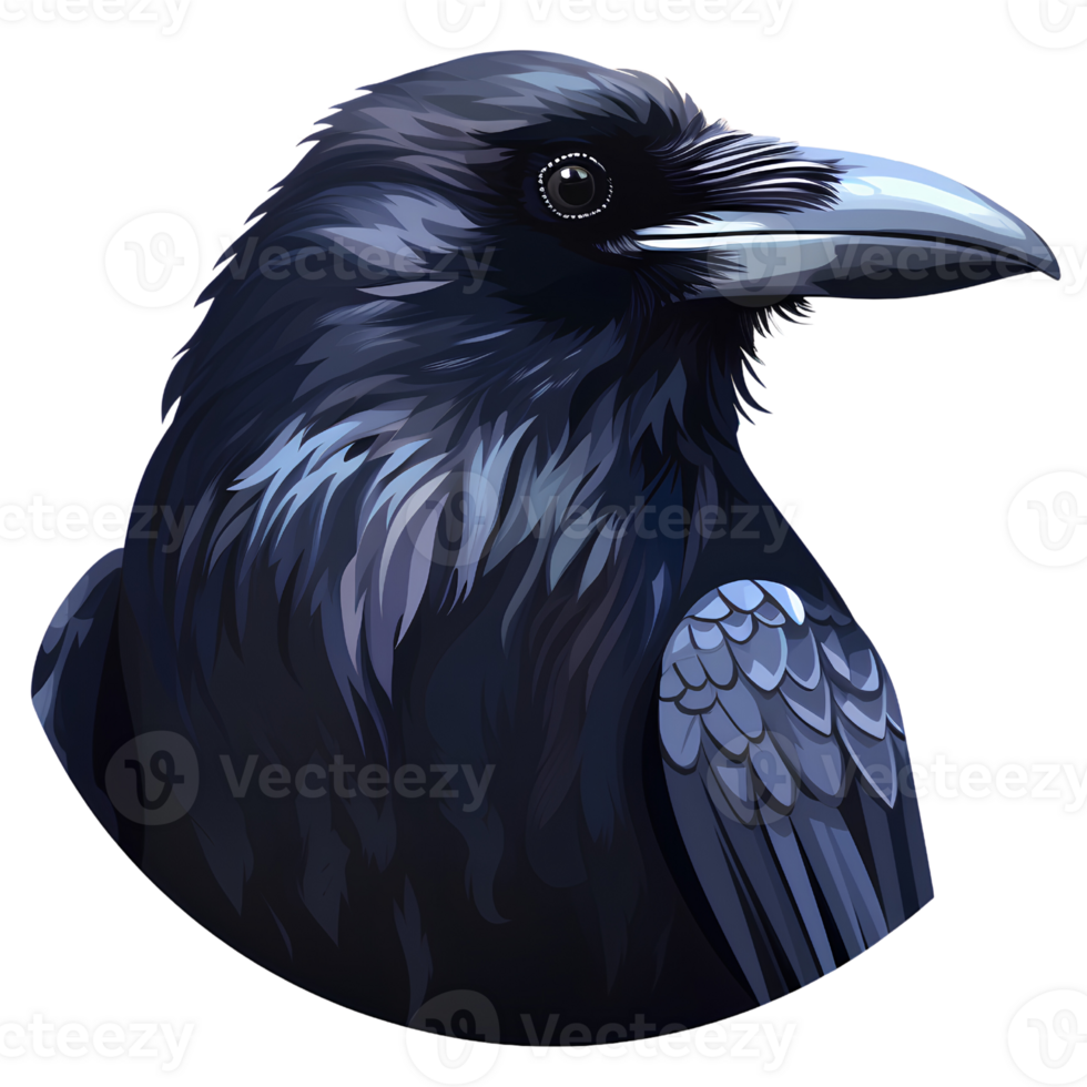 crow cartoon ai generative png