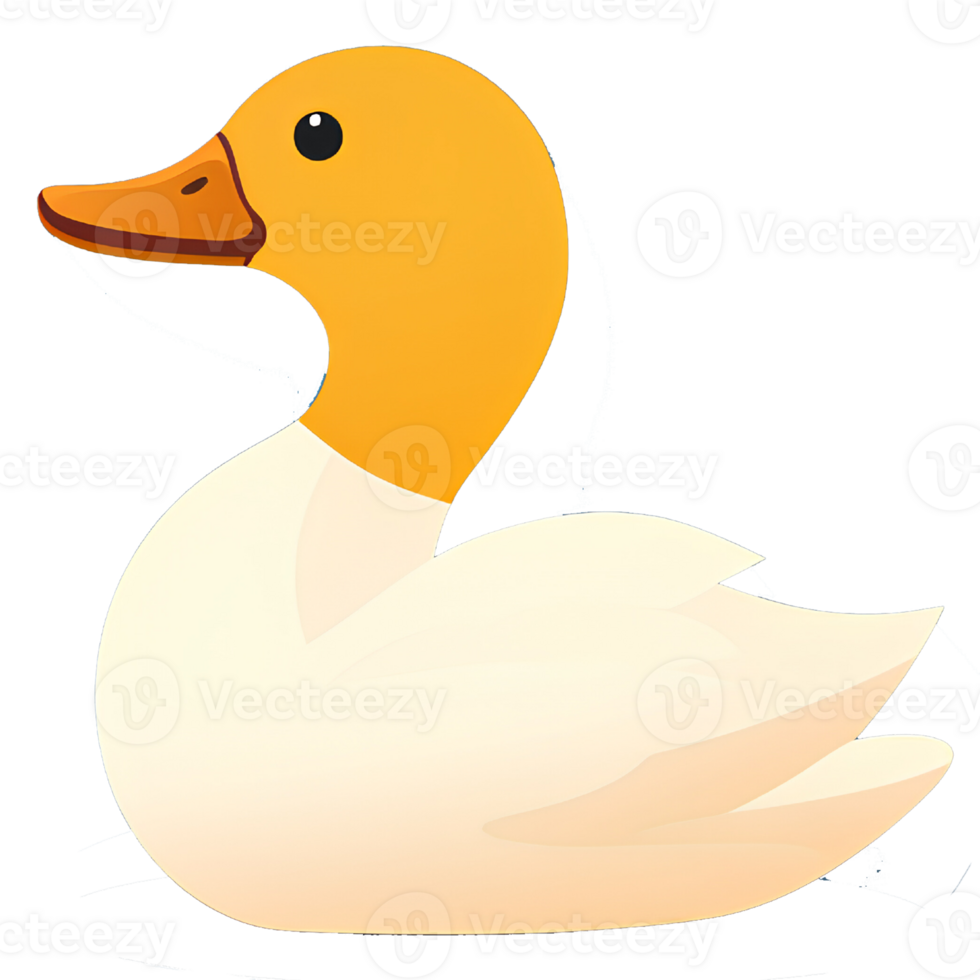 cartoon duck ai generative png