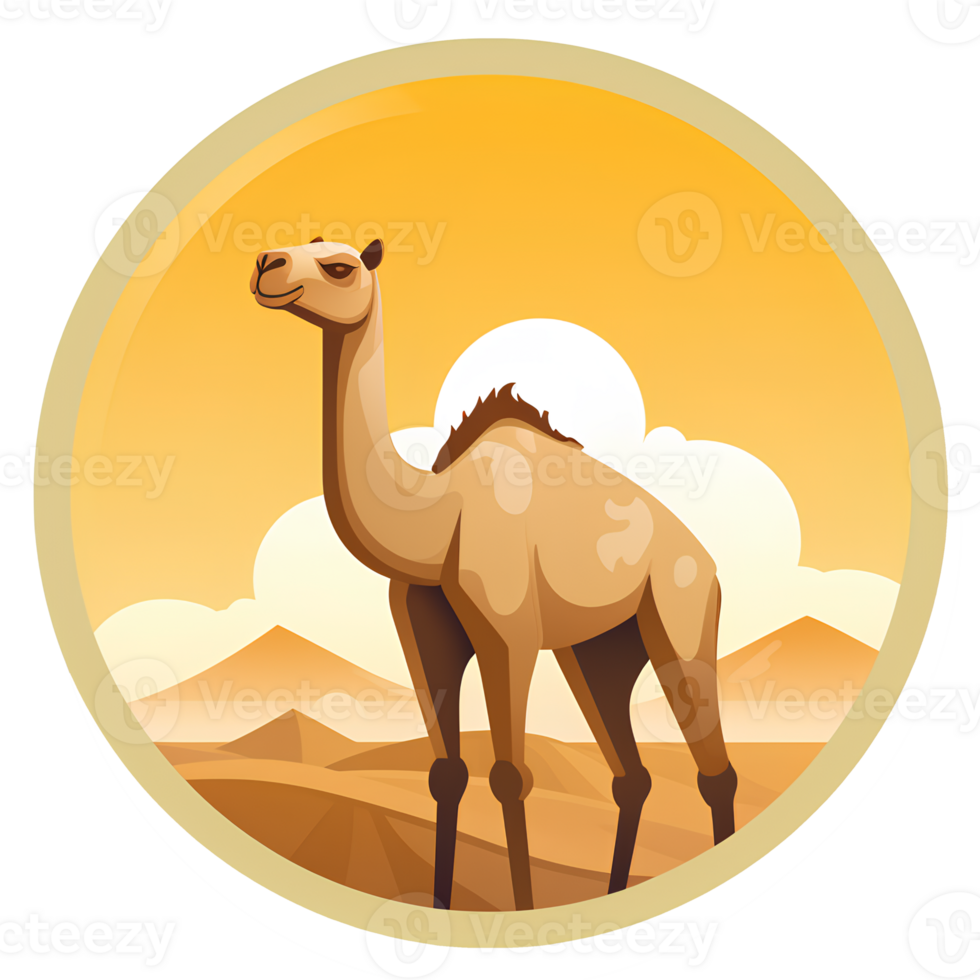 camel cartoon ai generative png