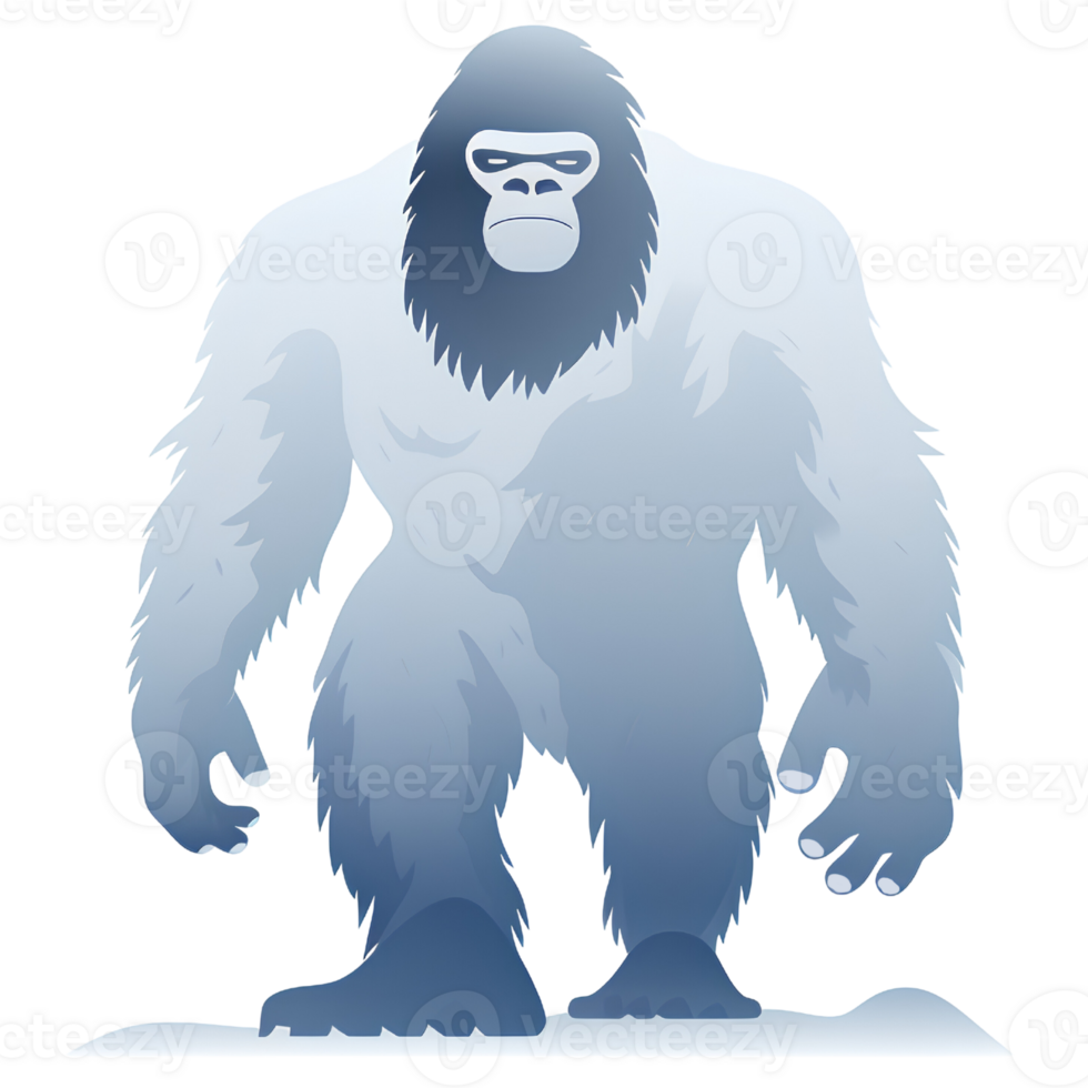 bigfoot cartoon ai generative png