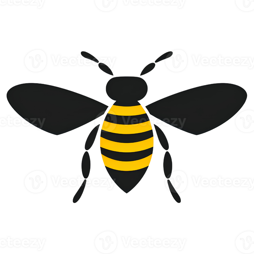 bee cartoon ai generative png