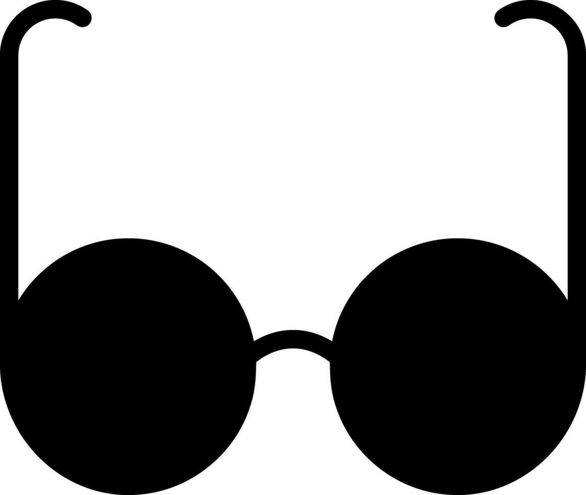 solid icon for  glasses vector