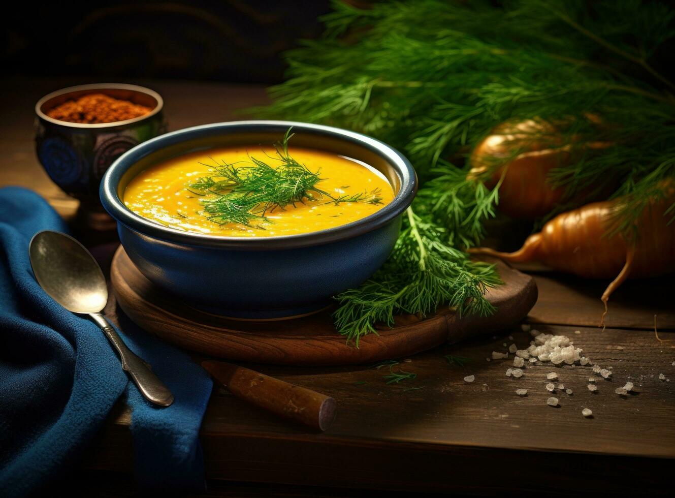 Carrot pumpkin autumn soup photo