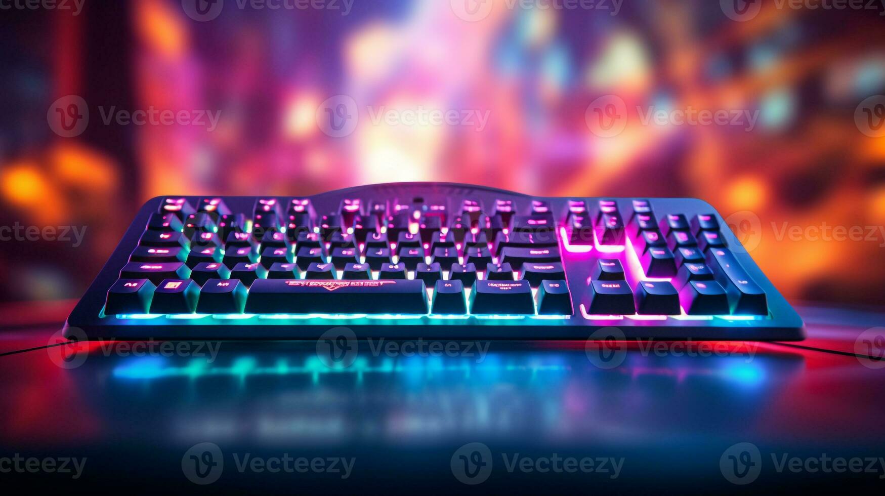 Close-up photo of keyboard for gamer