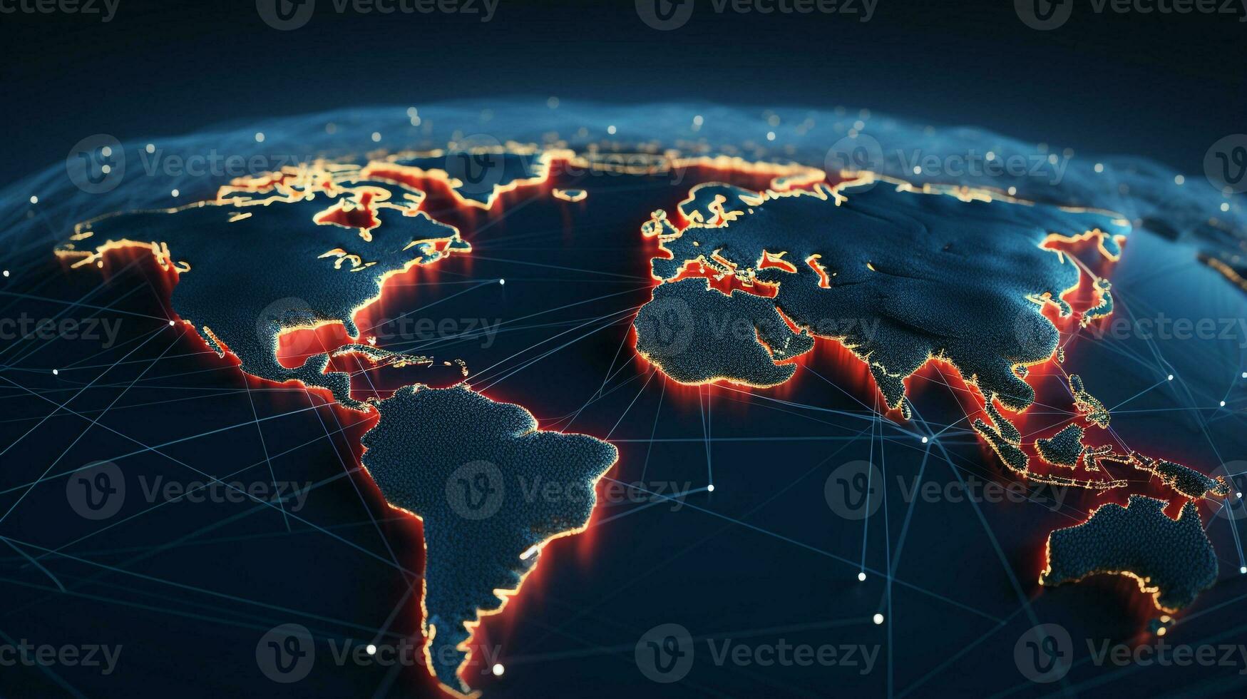 International logistic routes on earth photo