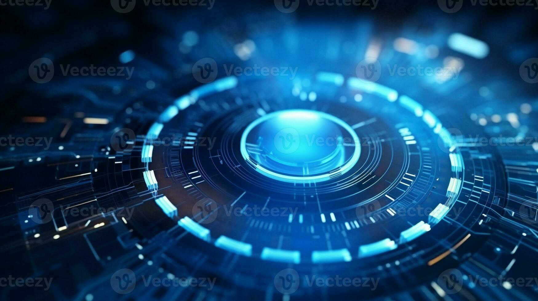 3D blue Abstract Modern Technology Background photo