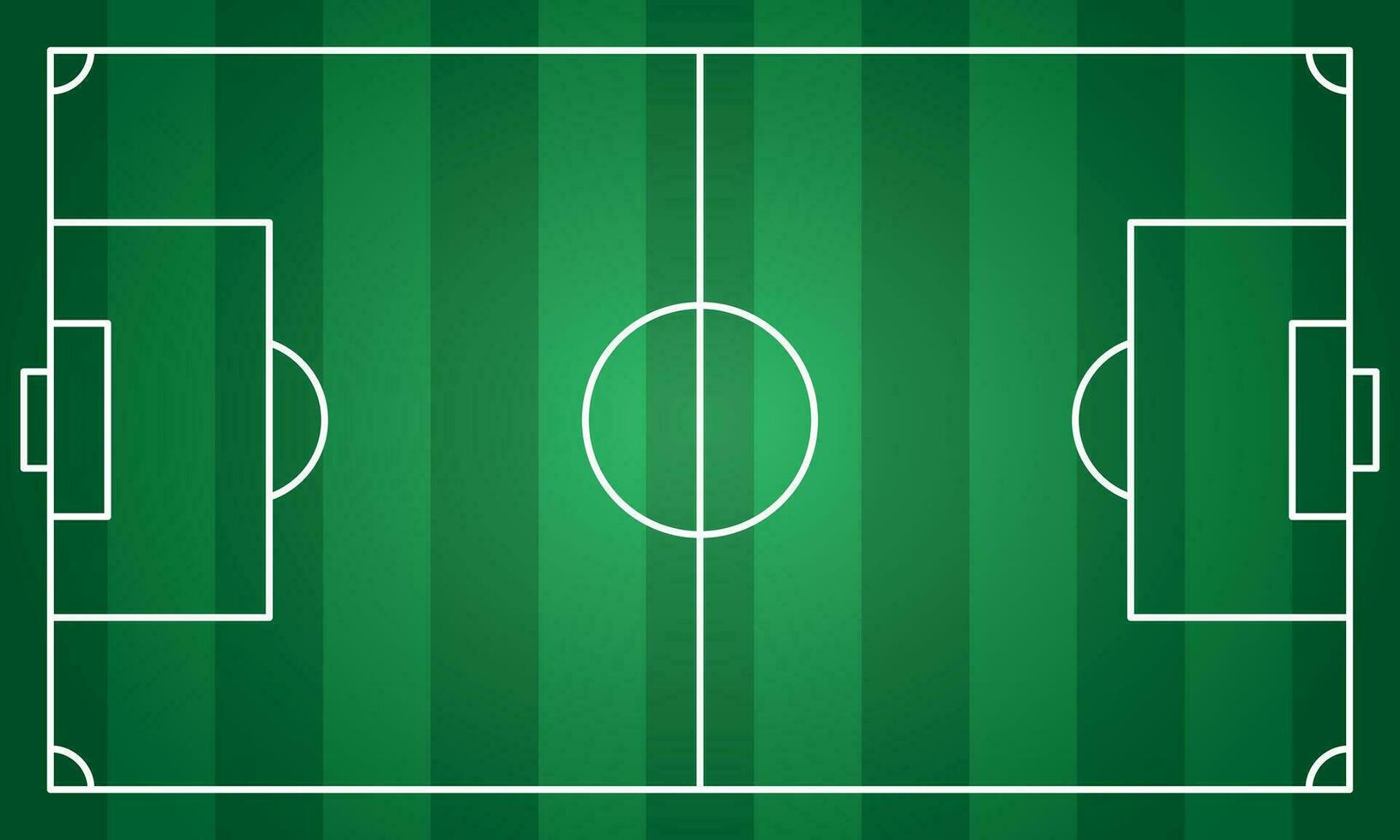 Soccer field in flat style. Football stadium vector illustration on isolated background. Sport plan sign business concept.