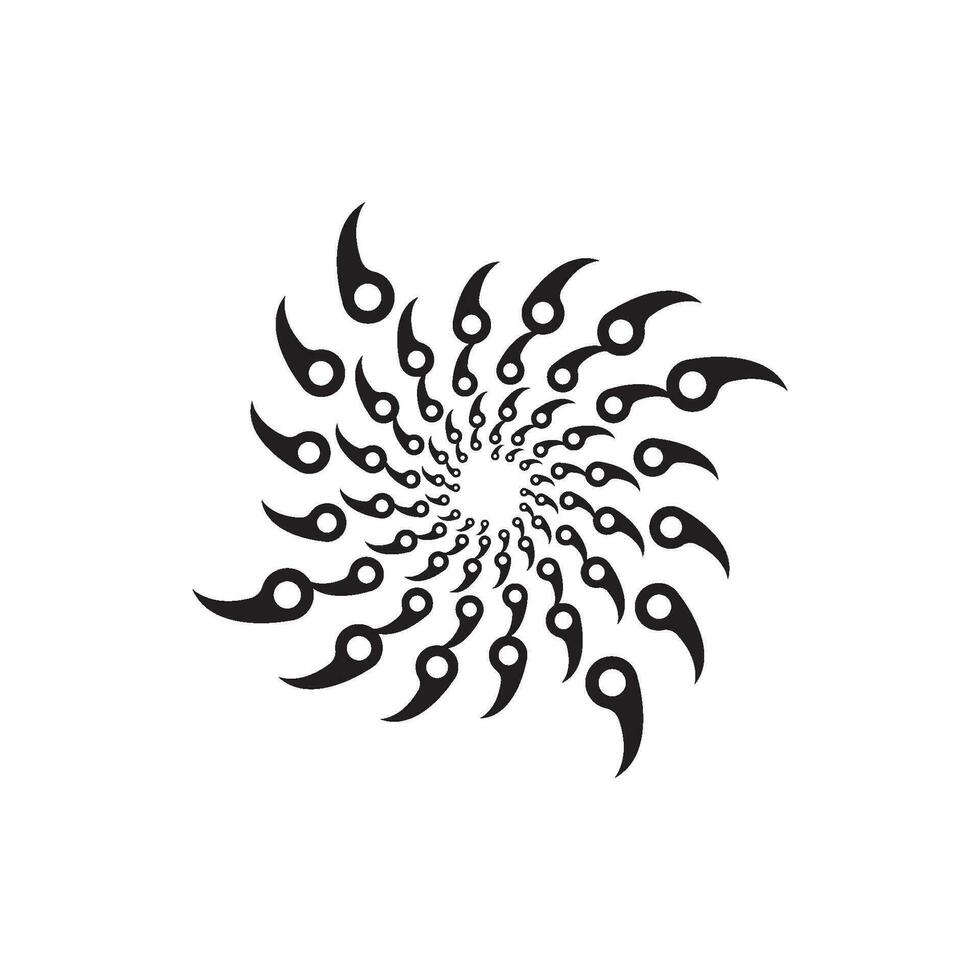 spiral icon vector