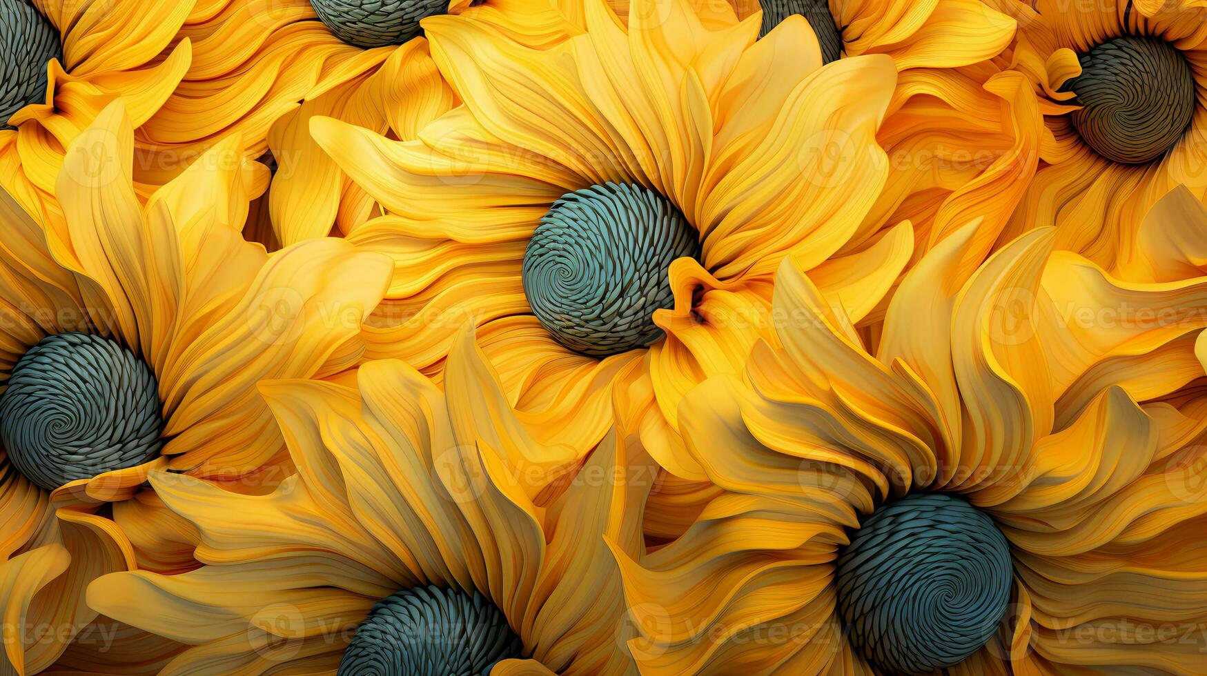 Photo sunflowers  background