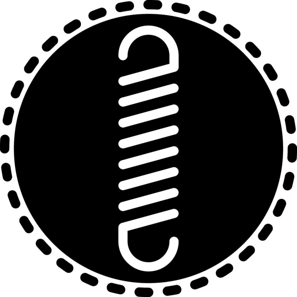 solid icon for springs vector