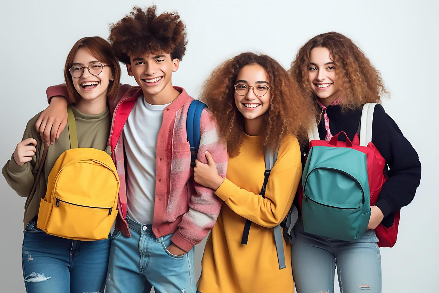 photo group of school students